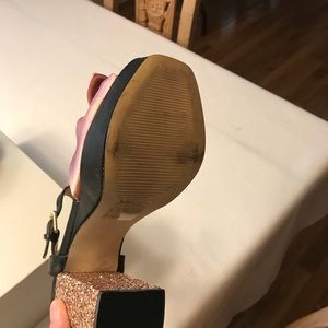Shelly’s London blush/glitter sandals. 37 (6.5)